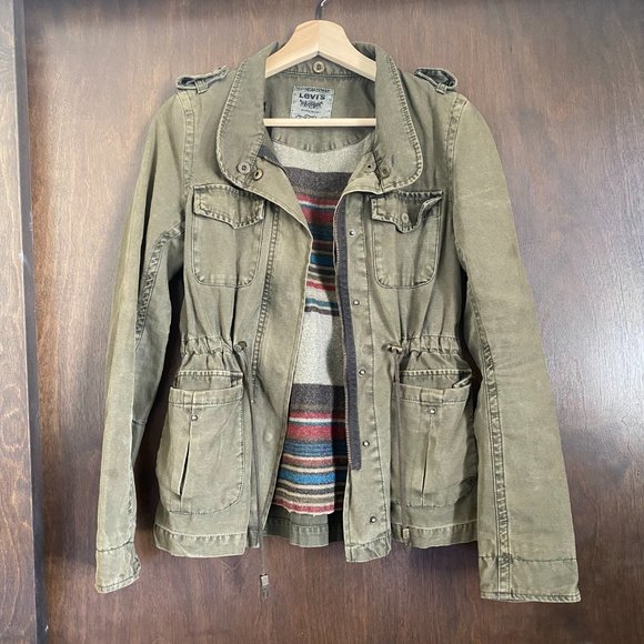 Vintage Levi's Olive Green Canvas Jacket